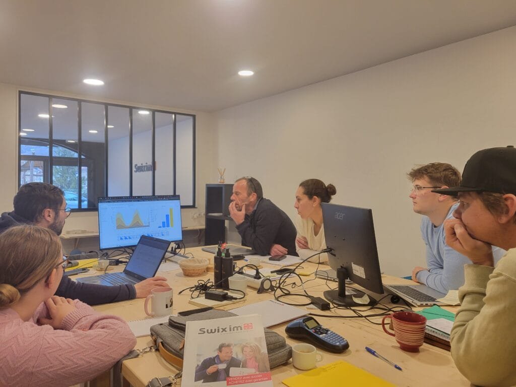 The Care Concierge team at work in the Mont-Blanc valley office