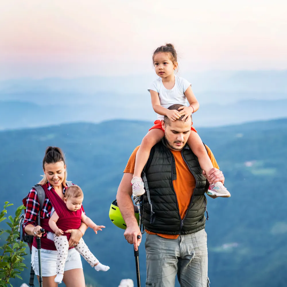 Randonnée en famille