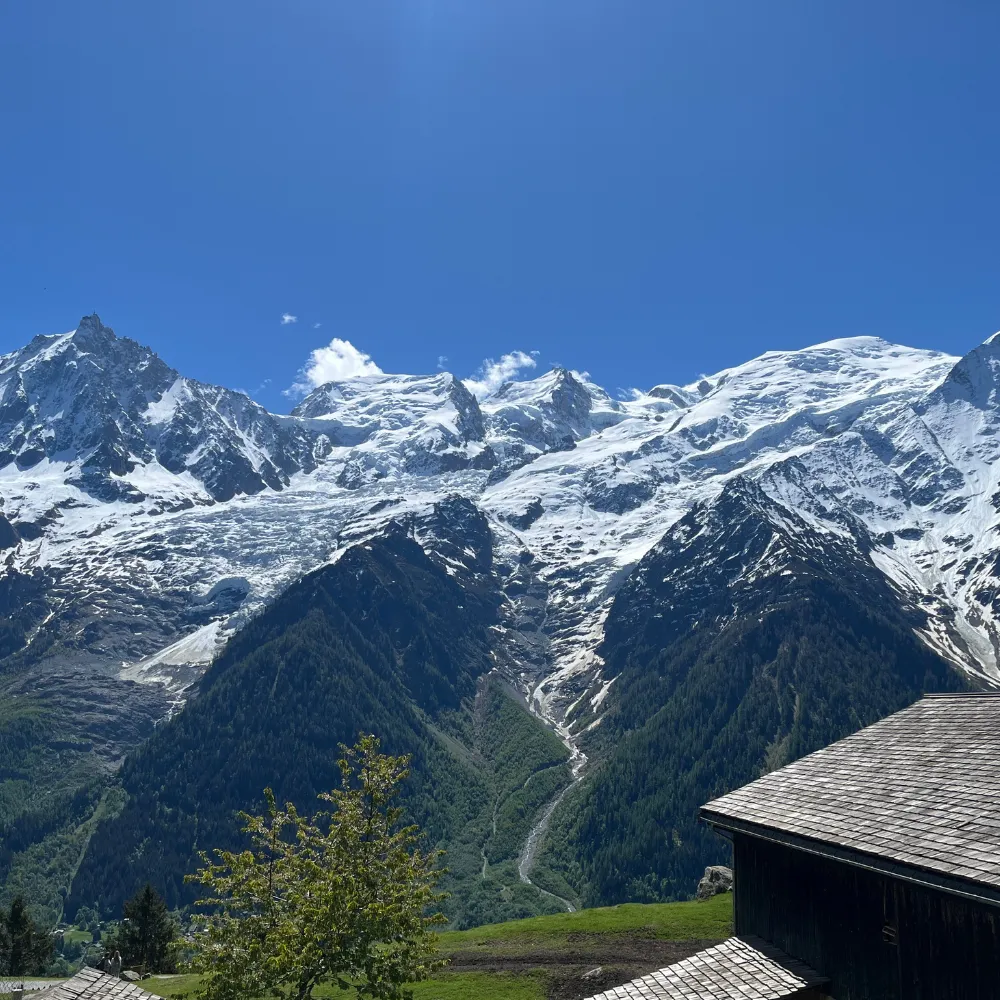 Vue chaîne du Mont-Blanc