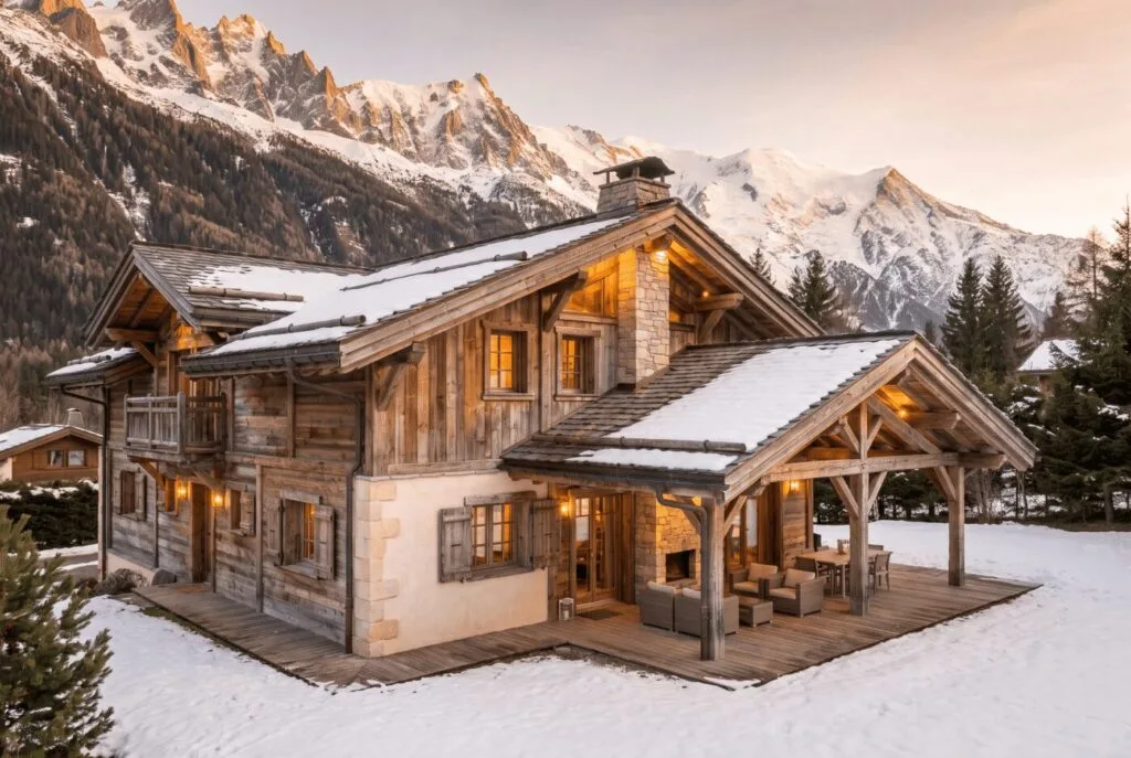 Chalet dans la vallée du Mont-Blanc géré par Care Concierge, conciergerie à Chamonix