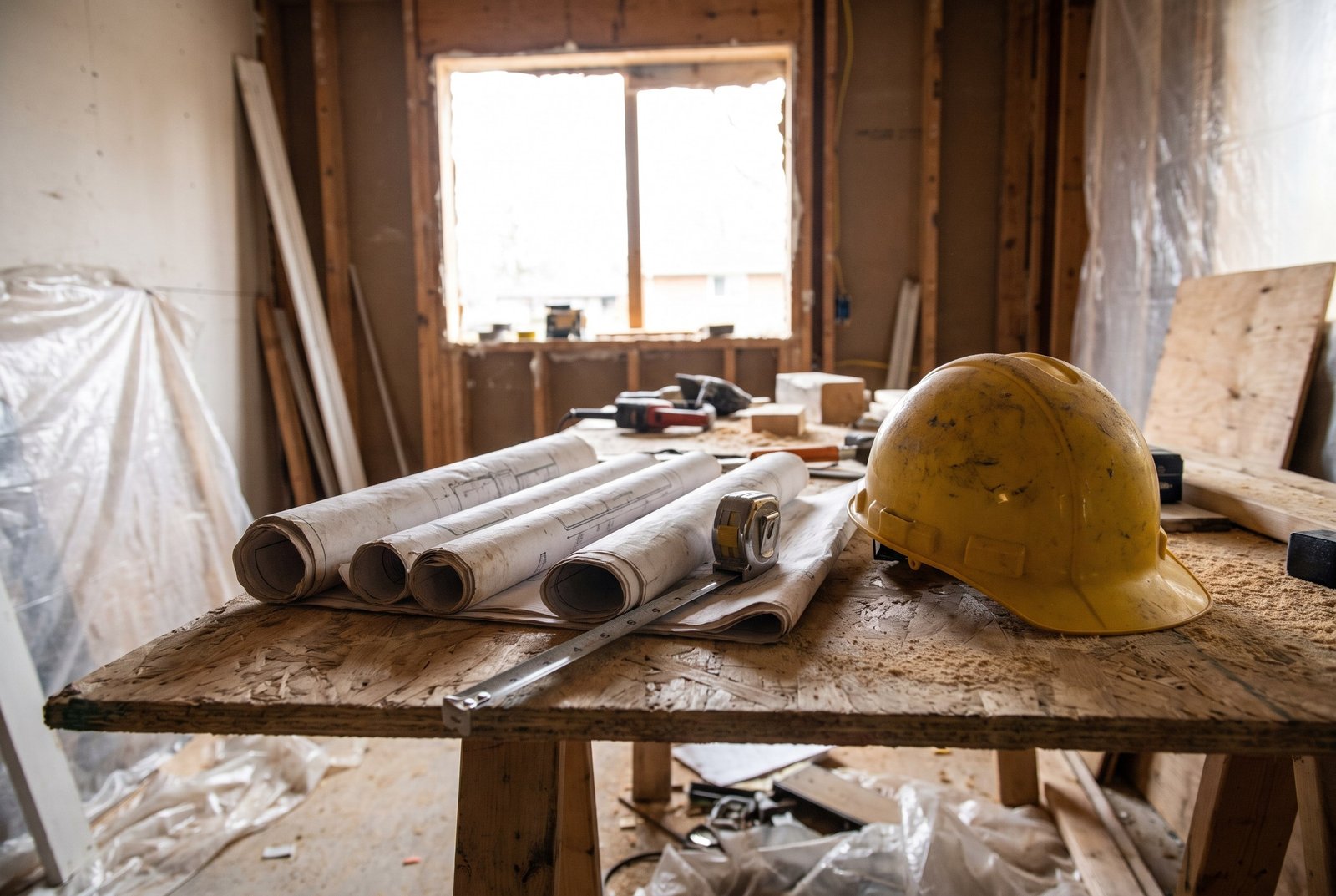 Plans de rénovation et échantillons pour un projet de travaux éligible à la récupération de TVA